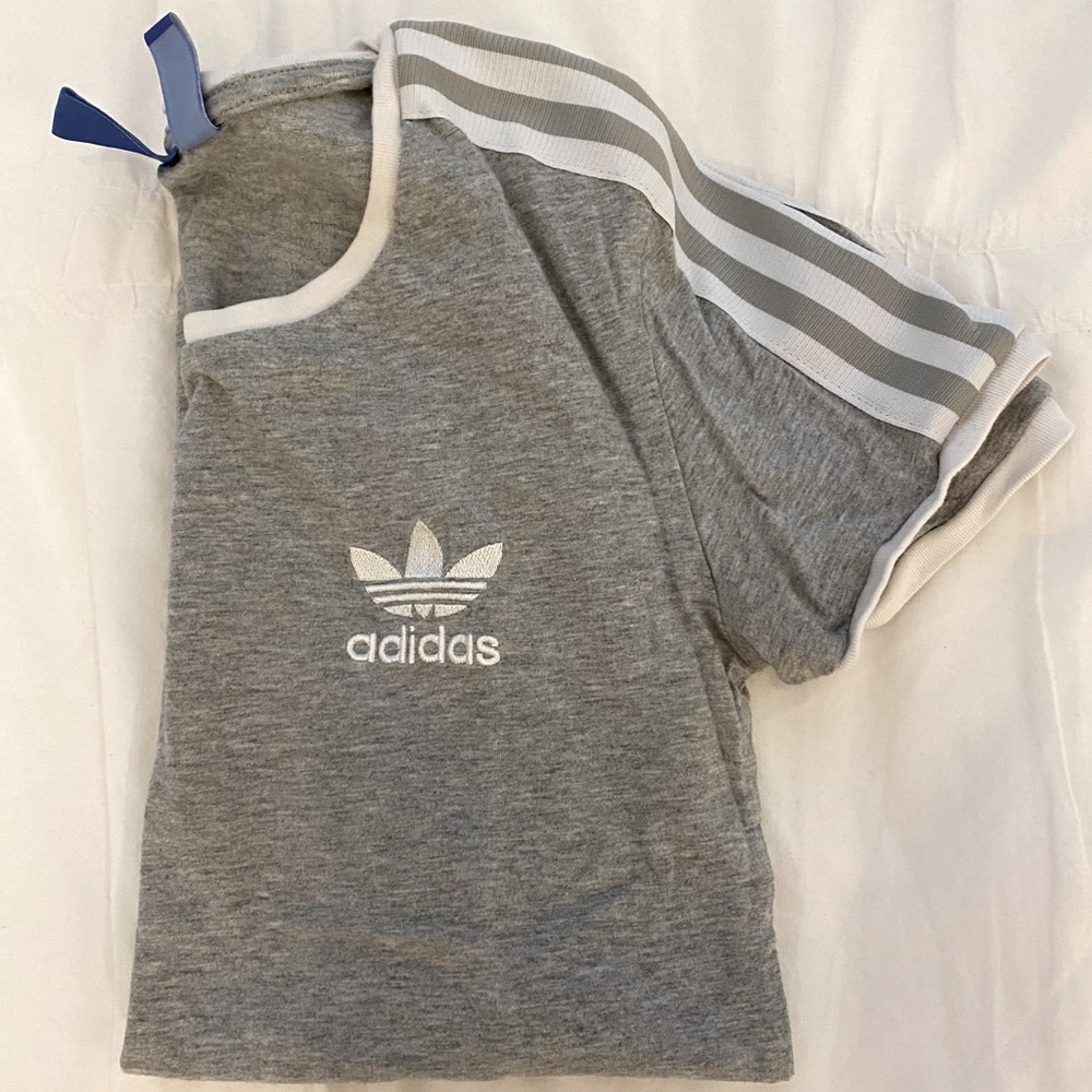 Grey adidas shirt